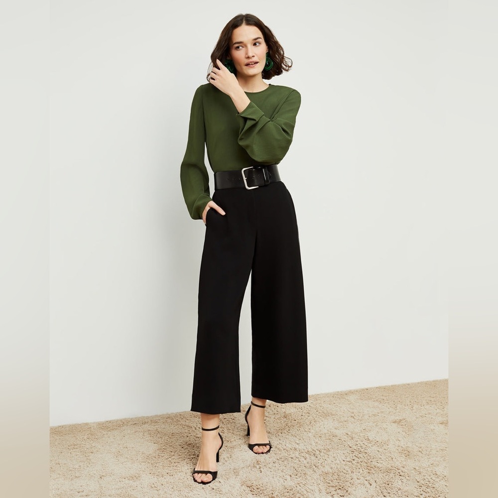 MM. lafleur The Zhou Culotte wide leg ankle high waist pant size 4